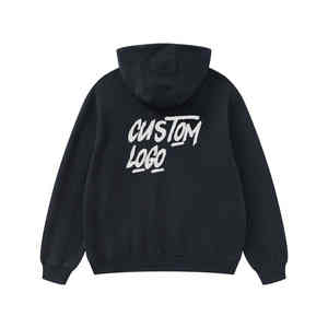 เสื้อฮู้ดดี้ผู้ชายผ้าคอตตอน 100% น้ำหนัก 330 กรัม สไตล์วินเทจ ลวดลายปักแบบแอพพลิเคชั่น ล้างสีแบบแอซิดวอช สำหรับฤดูใบไม้ร่วง ไซส์ XXS ยกระดับการแต่งกายของคุณ - Product Image 2