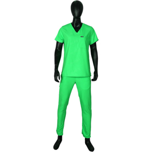 Tenues d'infirmière Blaze Fight Wear à col montant, ensembles de blouses d'hôpital à manches courtes en sergé polyester/coton, unisexe, OEM - Product Image 2