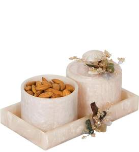 โถผลไม้แห้งทำจากเรซิ่นแฟนซีสินค้าคุณภาพมาตรฐานของแท้ในอินเดีย - Product Image 2