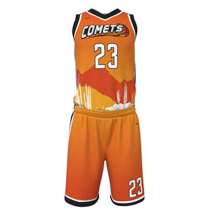 Nom d'équipe personnalisé GANTS de haute qualité Uniforme de basket-ball de ville Maillot de basket-ball en maille vierge pour l'entraînement Ensembles de vêtements de basket-ball - Product Image 1