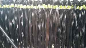 NUEVAS FUENTES CAMBIAN TU LOOK LIGERO TRANSPIRABLE REMY TANGLE FREE PREMIUM INDIAN SELKY STRAIGHT WAVE MACHINE EXTENSIONES DE PELO - Product Image 3