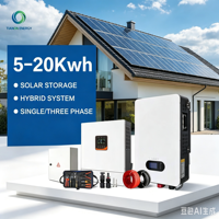 Système autonome hors réseau 48V à phase divisée 25kW avec onduleur MPPT, stockage d'énergie par batterie lithium-ion et montage BIPV pour usage résidentiel