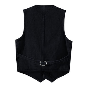 Personalizado hecho nuevo diseño de moda de alta calidad hombres Chaleco de mezclilla mejor precio algodón Jeans hombres Chaleco de mezclilla - Product Image 2