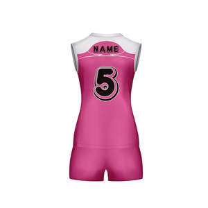 Ensemble d'uniformes de volley-ball personnalisés par sublimation, ensemble de maillot et de short de volley-ball pour hommes à séchage rapide, vêtements d'équipe imprimés pour l'entraînement sportif - Product Image 3