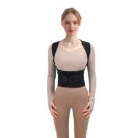 Correcteur de posture ergonomique réglable - Soutien respirant pour les épaules et le dos avec alignement de la colonne vertébrale