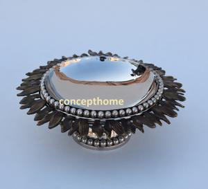 Corbeille à fruits sur pied en acier inoxydable, artisanale, écologique, jetable, minimaliste, de qualité, centre de table décoratif - Product Image 4