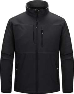 Chaqueta Softshell resistente de alta calidad para hombre, cuello levantado, a prueba de viento, antibacteriano, diseño de calle hecho en Pakistán - Product Image 1