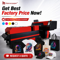 Nouvelle imprimante DTF automatique 60 cm à prix d'usine, système à double têtes I3200 A1, machine d'impression numérique par transfert thermique pour coton