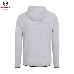 Sudaderas con capucha ligeras de lana con cremallera para hombre del fabricante de Pakistán, capucha de invierno forrada de Color sólido, MOQ bajo, técnicas teñidas lisas - Product Image 3