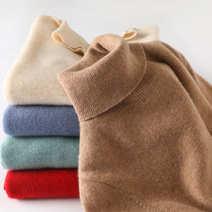 <span class=keywords><strong>Pull</strong></span> en laine 100% pour <span class=keywords><strong>femme</strong></span>, col roulé, manches longues, <span class=keywords><strong>taille</strong></span> <span class=keywords><strong>grande</strong></span>, tricot ample et chaud, mode hiver 2023 - Product Image 1