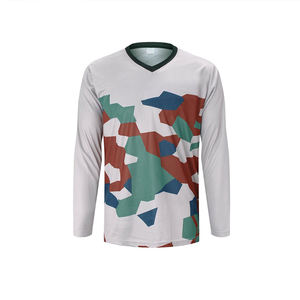 Maillot de moto personnalisé à imprimé camouflage pour la course automobile, vêtements de sport, maillot de moto tout-terrain personnalisé par sublimation - Product Image 1