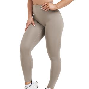 กางเกงเลกกิ้งกีฬาผู้หญิงคุณภาพสูง น้ำหนักเบา สีพื้น ปรับแต่งโลโก้ได้ ผ้าฟลีซถัก สำหรับเด็กผู้หญิง OEM 2026 - Product Image 4