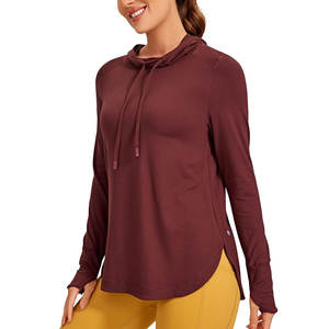 Women's Long Sleeve Workout <b>Hoodie</b> <b>with</b> <b>Thumb</b> <b>Hole</b> - Product Image 5