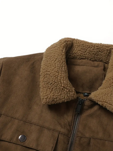 Hot Selling XS Men's Winter <b>Jacket</b> High Street Style Genuine Leather <b>Canvas</b> Eco-Friendly Breathable Windproof Lightweight Front - Product Image 3