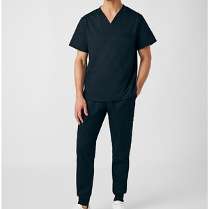Scrubs médicaux pour hommes médecin salle d'opération gommage chirurgical Super doux pédiatrie confortable col en V cordon Cargo gommage ensembles - Product Image 3