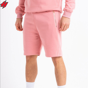 ชุดวอร์มผ้าฝ้ายชุดสั้นมีฮู้ดสำหรับผู้ชายชุดวอร์มผ้าคอตตอนแบบ100% สองชิ้นเสื้อฮู้ดสำหรับวิ่งโลโก้ตามสั่ง - Product Image 6