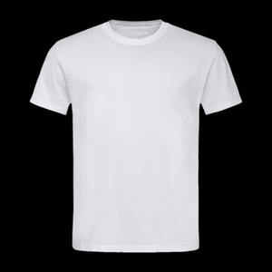 เสื้อยืดคอกลม210Gsm สำหรับผู้ชายผ้าคอตตอนทรงหลวมสไตล์สตรีทแวร์เนื้อผ้าเรียบพิมพ์ลายฟิตเนสแขนสั้นสำหรับผู้ชาย - Product Image 1