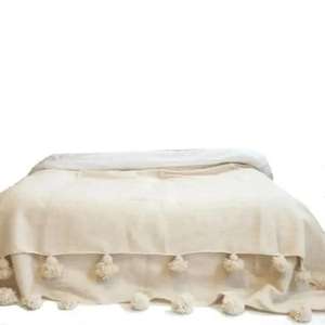 Manta Marroquí Hecha a Mano, Auténtica, Artesanal, Diseño Tribal, Suave, Tejida, Decoración para el Hogar, Regalo - Product Image 1