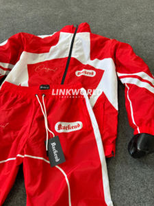 ชุดกันลมของผู้ชายชุดวอร์ม100% ผ้าโพลีเอสเตอร์/ ไนลอนแบบมีซิปเสื้อแจ็กเก็ตสไตล์กางเกงวอร์มฤดูหนาวแบบสั่งทำ - Product Image 2