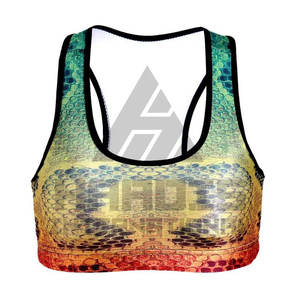 Vente en gros FOE Soutien-gorge de sport pour fitness Hauts de sport pour femmes Conception personnalisée Soutien-gorge de sport sans couture à maintien élevé - Product Image 4