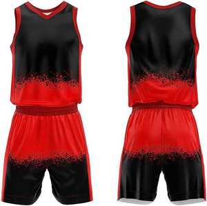 Herren Basketball-Trikots mit individuellem Namen und Teamnummer Großhandel Bedruckte Trikots Shorts Logo Übergrößen Styles Sets - Product Image 2