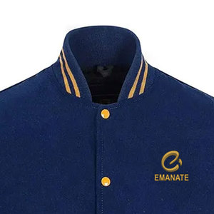 Chaqueta Clásica Estilo Bomber de Béisbol Vintage Personalizable para Hombre, Mangas de Algodón, Decoración con Botones Frontales, Transpirable e Impermeable al Viento - Product Image 3