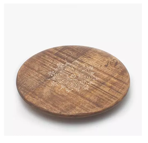 Plato giratorio de madera Real Lazy Susan Spinning Spice Rack para decoración de mesa de gabinete para forma redonda y venta - Product Image 2