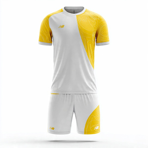 Conjuntos de Uniformes de Fútbol Personalizados 100% Poliéster, Camisetas de Fútbol, Pantalones Cortos Deportivos Estampados para Jóvenes - Product Image 3