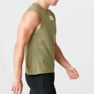 Pakistán Fabricantes Nuevo diseño Hombres Camiseta sin mangas Mejor calidad Diseño Algodón Hombres Camiseta - Product Image 2