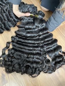 ONDULADAS PROFUNDAS SUELTAS ONDULADAS PROFUNDAS ONDULADAS NATURALES DE ALTA CALIDAD EXTENSIONES DE CABELLO VIETNAMÉS Y CAMBODIANO HUMANO CRUDO - Product Image 3