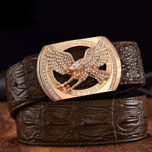 Durable Craftsmanship Classic Design Premium Finish Waterproof Breathable Business Casual Use Mens <b>Genuine</b> <b>Leather</b> <b>Belt</b> Steel - Product Image 3