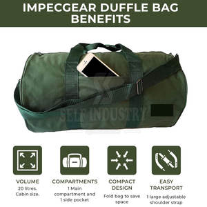 Bolsa Deportiva Personalizable de la Mejor Calidad, Duradera y Ligera, 100% Poliéster, con Cierre de Cremallera, Hecha en Pakistán, Nuevo Diseño, Precio Razonable - Product Image 2