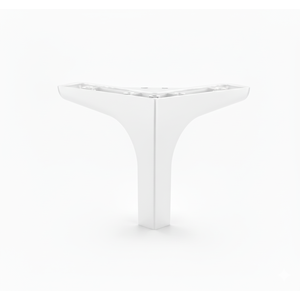 Pata de Mueble en Forma de T de Plástico Blanco de 12 cm, Soporte Resistente para Sofá, Cama, Armario, Diseño Minimalista para Hogar y Oficina - Product Image 1