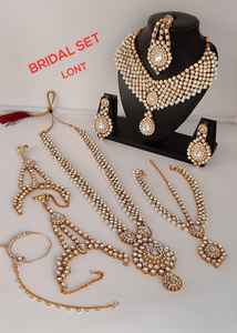 Indian Traditional & Fashionable Gold Plated Designer Antique Full Bridal <b>Jewellery</b> Necklace <b>Set</b> WithMaangTikka for <b>Girl</b> & Women - Product Image 3