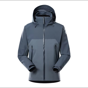 Chaqueta Softshell Personalizada al por Mayor, Unisex, de Tres Capas, Impermeable, Cortavientos, Transpirable, con Cuello Alto, para Deportes de Montañismo - Product Image 5