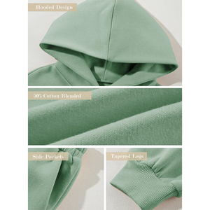 Survêtements d'hiver à capuche pour femmes, impression personnalisée, manches longues, 100% coton respirant - Product Image 6