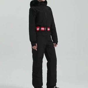 Ski Suit Cotton-<b>padded</b> Jacket Hooded Warm One-piece Sportswear Print New European and American Women's Casual Adults Accept OEM - Product Image 5