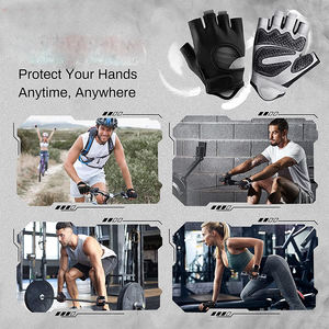 Gants de fitness en néoprène demi-doigt avec logo personnalisé pour hommes et femmes pour l'entraînement d'haltérophilie et l'exercice de musculation - Product Image 6