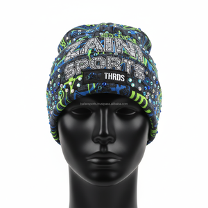 Gorro Premium para mujer, 320 GSM, mezcla de lana de punto, suave, cálido, elástico, con logotipo personalizado, diseño de diamantes de imitación, gorro jacquard - Product Image 1