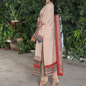 Traje de Fiesta para Mujer, Shalwar Kameez con Dupatta, Traje de 3 Piezas, Shalwar Kameez Bordado para Mujer, Traje de 3 Piezas - Product Image 3