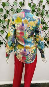 Alta demanda, moda informal, camisas de manga larga con estampado Floral de talla grande, ropa de fiesta en la playa disponible para la venta - Product Image 2