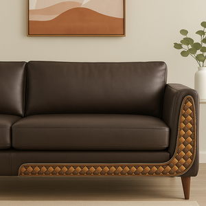 Ensemble de panneaux avant de canapé Damali Klapa, motif moderne bicolore, 41x90 cm, paire gauche/droite, en plastique, pour salon, maison - Product Image 4