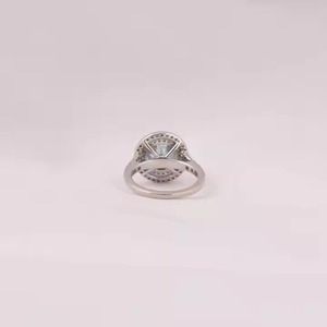 925 Sterling Fine Jewelry Argent Fiançailles Bagues De Mariage Femmes Bling Marquise Cut Moissanite Bague En Diamant pour Cocktail Party - Product Image 4