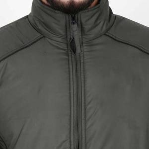 Ropa de invierno de calidad estándar de los hombres de moda impermeable Casual Color sólido chaqueta de bombardero logotipo personalizado chaqueta de los hombres al por mayor - Product Image 5