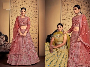 Lehenga Choli nupcial de diseñador de calidad superior para bodas disponible a precio mayorista del exportador de India - Product Image 4