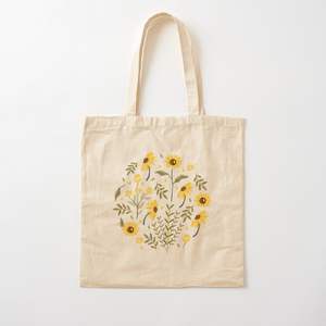 Premium 100% Cotton Tote Bag Digital Silk Screen <b>Printed</b> Logo Blank Natural with Letter Pattern for Shopping - Product Image 6