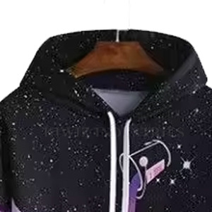 เสื้อฮู้ดพิมพ์ซับลิเมชันผลิตจากปากีสถานสำหรับผู้ชาย - Product Image 2
