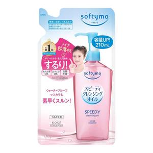 Made in Japan Kose Softymo Speedy Cleansing Oil Refill 210mL No Face Wash Wet Hand OK <b>Mascara</b> OK Botanical Pore Wholesale - Product Image 1