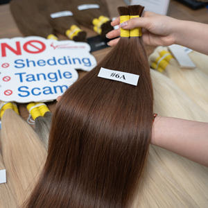 HOT HOT HOT Extension de cheveux en vrac de couleur naturelle droite avec différentes couleurs Extension de cheveux humains vietnamiens - Product Image 3