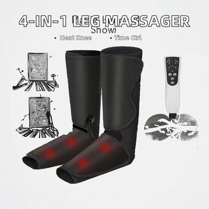 4-in-1 <b>Foot</b> & Leg <b>Massager</b> with Heating Shiatsu Kneading Air Compression for Body Pain Relief <b>Circulation</b> Plug-In Timing Control - Product Image 2